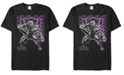 Fifth Sun Marvel Men's Black Panther Purple Geometric Shapes Black Panther Short Sleeve T-Shirt